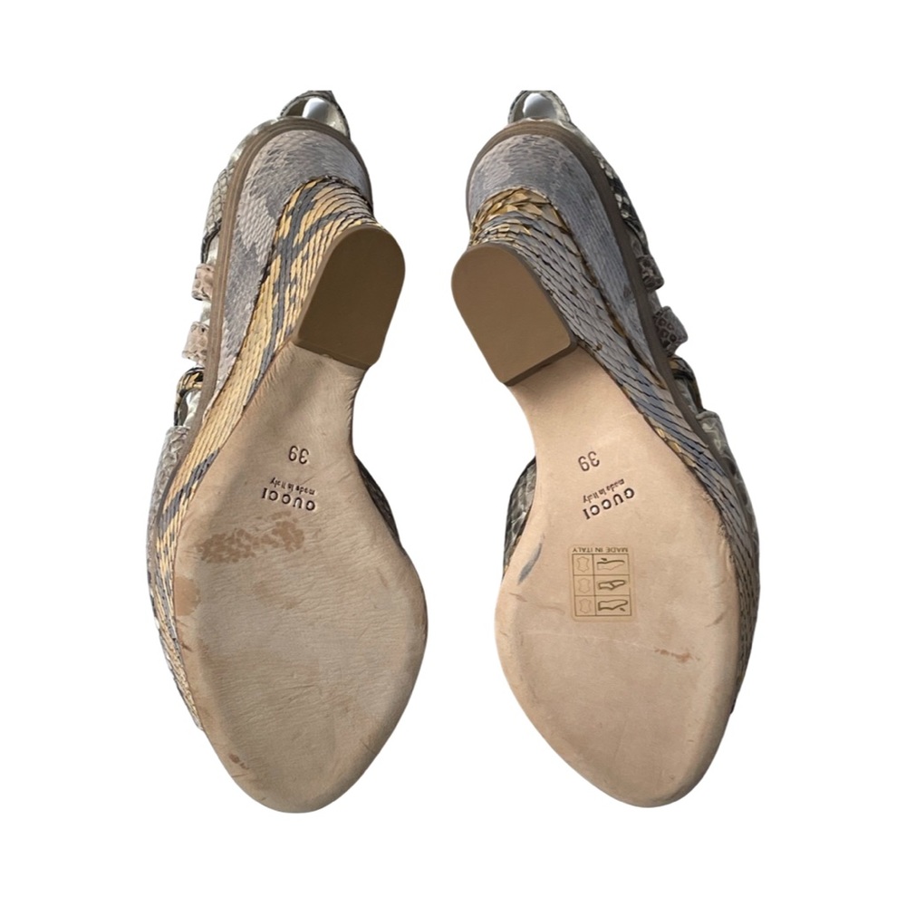Gucci Python Kotao Wedge Sandals - image 7